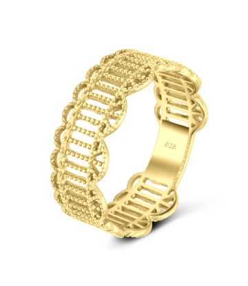 Gorgeous Gold Plated Silver Band NSR-2963-GP